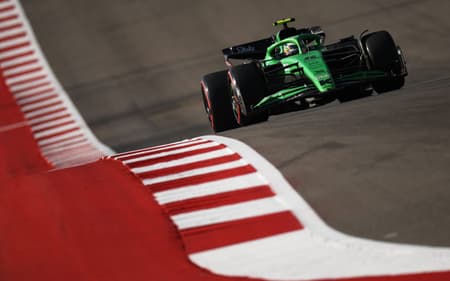 Gabriel Bortoleto na classificação do GP dos EUA de Fórmula 1 (Foto: Jared C. Tilton/Getty Images/AFP)
