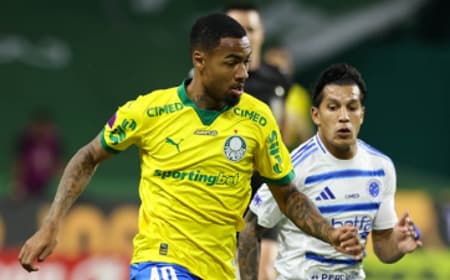 Allan, do Palmeiras, em ação pelo Brasileirão (Foto: Cesar Greco/Palmeiras/by Canon)