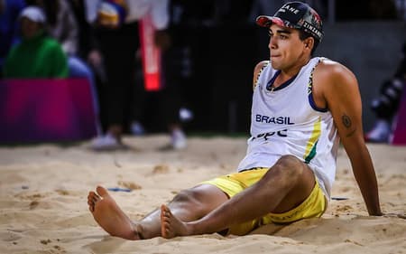 André e Renato caem nas oitavas do Mundial de Vôlei de Praia (Foto: Volleyball World)