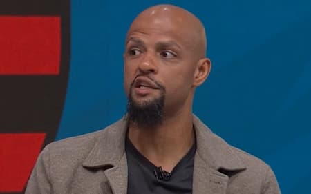 Felipe Melo analisou a partida entre Flamengo x São Paulo (Foto: Reprodução Sportv)
