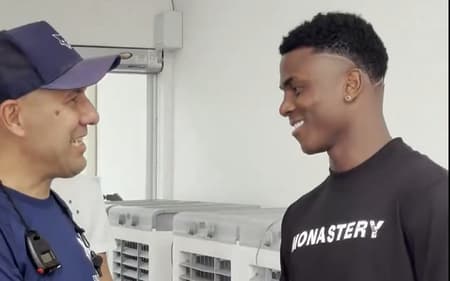 Leonardo Jardim e Néiser Villarreal (Foto: Reprodução X/Cruzeiro)