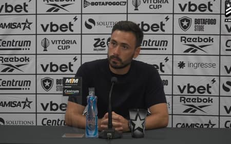 Davide Ancelotti, treinador do Botafogo, em coletiva após empate com o Corinthians pelo Brasileirão