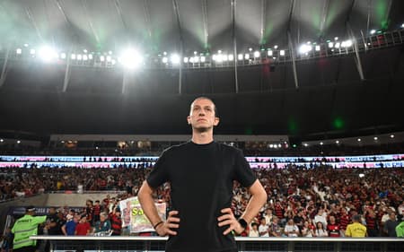 Filipe Luís, treinador do Flamengo (Foto: ALEXANDRE BRUM/Agencia Enquadrar/Gazeta Press)