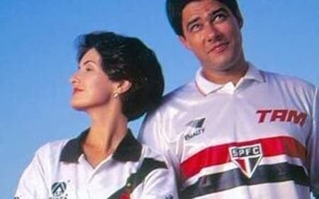 Foto antiga de William Bonner e Fátima Bernardes