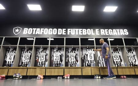 Vestiário do Botafogo para o clássico com o Vasco (Foto: Vítor Silva/Botafogo)