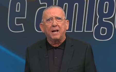 Galvão Bueno no programa "Galvão e Amigos