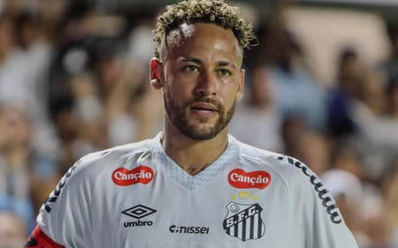 Neymar durante partida entre Santos e Palmeiras no Brasileirão (Foto: Raphael Campos Do Prado/Mochila Press/Gazeta Press)