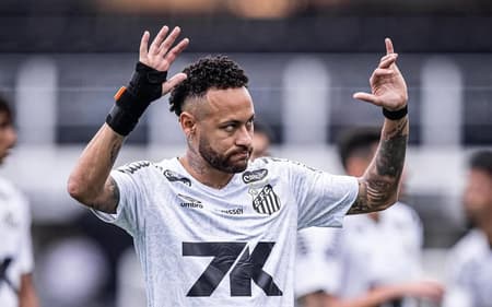 Neymar e Vojvoda vão avaliar presença no clássico contra o Palmeiras. (Foto: Divulgação/ Santos FC)