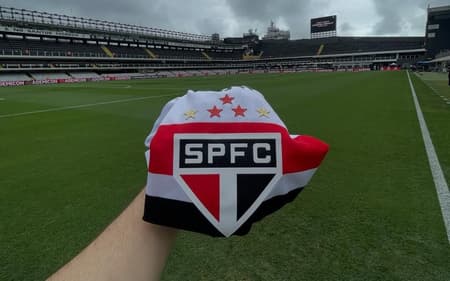 São Paulo faz o terceiro jogo nesta temporada na Vila Belmiro. (Foto: Divulgação/ SPFC)