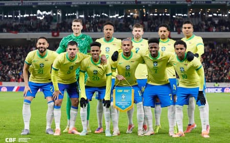 Seleção Brasileira perfilada para encarar a Tunísia em amistoso da Data Fifa