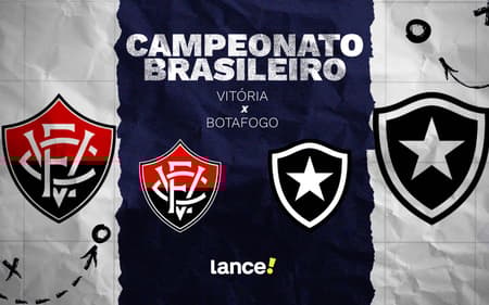 Vitória e Botafogo se enfrentam neste domingo (Foto: arte / Lance!)