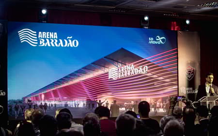 Cerimônia de apresentação do projeto da Arena Barradão (Foto: Victor Ferreira / EC Vitória)
