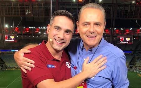 Vilanni e Luís Roberto, narradores da globo