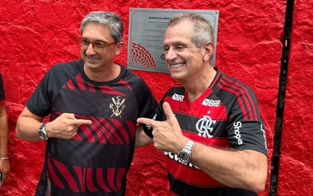 Bap e Willeman, presidente e vice do Flamengo (Foto: Lucas Bayer/Lance!)