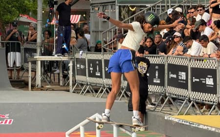 Rayssa Leal na semifinal do STU Pro Tour do Rio de Janeiro (Foto: Kauhan Fiaux / Lance!)