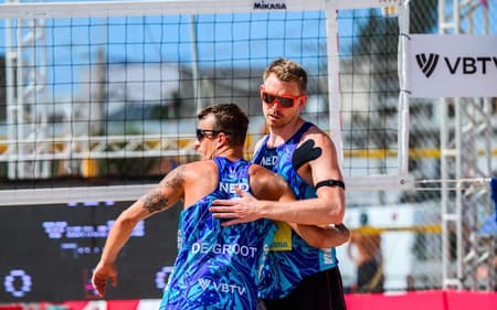 Boermans e De Groot em ação no Elite 16 (Foto: Volleyball World)