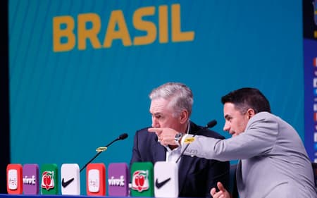 Carlo Ancelotti e Rodrigo Caetano têm trajeto traçado até a Copa do Mundo de 2026