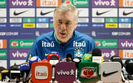 Carlo Ancelotti, técnico da Seleção Brasileira
