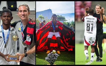 Douglas Telles pelo Flamengo (Foto: Reprodução)