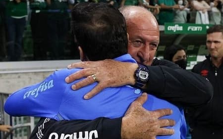 Abel Ferreira e Felipão - Palmeiras x Athletico-PR