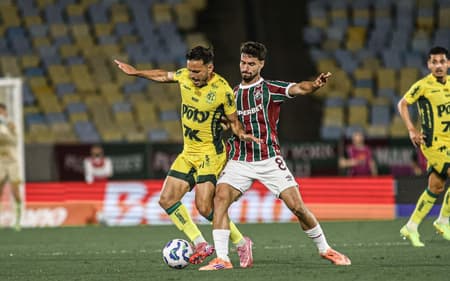 Martinelli em ação no jogo do Fluminense contra o Mirassol pelo Brasileirão