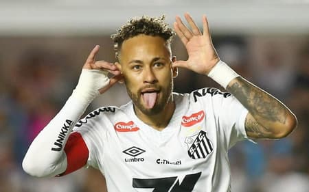 Neymar comemora gol marcado diante do Mirassol (Foto: Mauricio De Souza/AGIF / Gazeta Press)