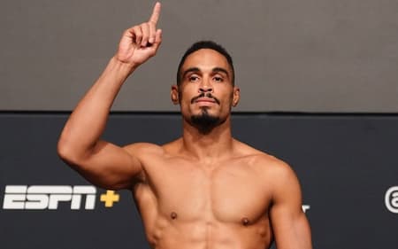 Rafael Cerqueira em pesado do UFC (Foto: Reprodução/UFC Brasil)