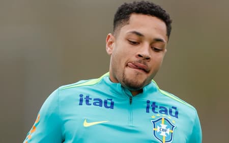Vitor Roque, atacante do Palmeiras e da Seleção Brasileira