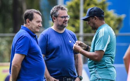 Mattos e Pedro Lourenço (Foto: Gustavo Aleixo/Cruzeiro)