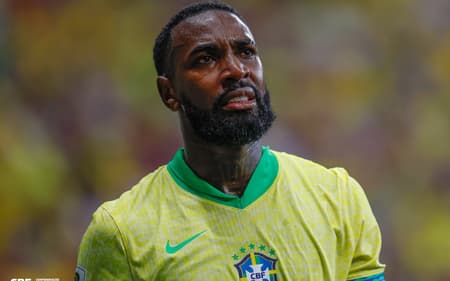 Gerson, do Flamengo, durante a partida contra a Colômbia (Foto: Rafael Ribeiro/CBF)