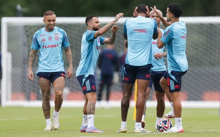 Flamengo treino EUA Michael Everton Cebolinha