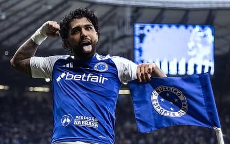 Gabigol comemora gol do Cruzeiro contra Juventude (Foto: Gustavo Aleixo/Cruzeiro)