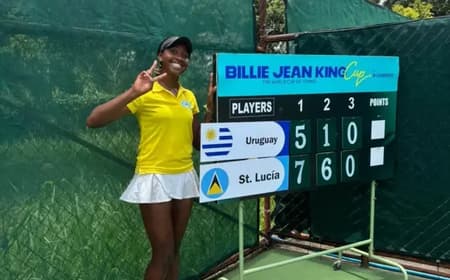 A tenista americana americana Jessica Eudovic (Foto: Federação Santa Lucia)