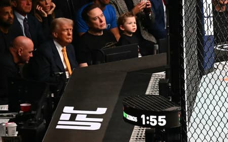 President Trump Attends UFC Title Fight