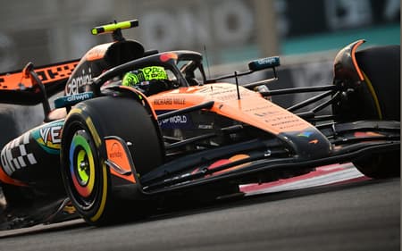Lando Norris no GP de Abu Dhabi de F1 (Foto: Giuseppe CACACE / AFP)
