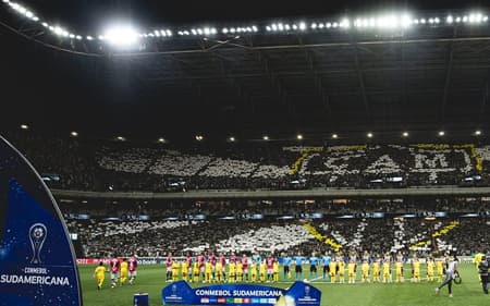 Atlético em partida pela Sul-Americana 2025 (Foto: Pedro Souza / Atlético)