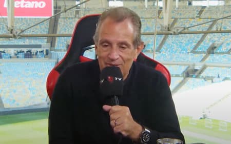 Presidente do Flamengo, Luiz Eduardo Baptista, o Bap,fala sobre patrocínio na Flamengo TV (Foto: reprodução FlamengoTV)