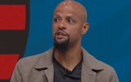 Felipe Melo analisou a partida entre Flamengo x São Paulo (Foto: Reprodução Sportv)