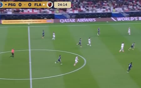 PSG e Flamengo estão se enfrentando pelo Mundial (Foto: Reprodução Globo)