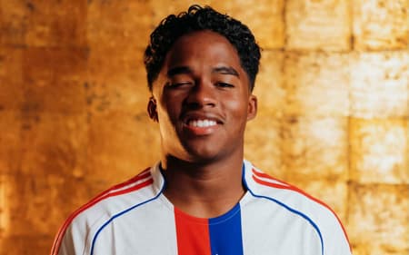 Endrick anunciado pelo Lyon, da França (Foto: Reprodução/X)