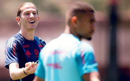 Filipe Luís treino Flamengo