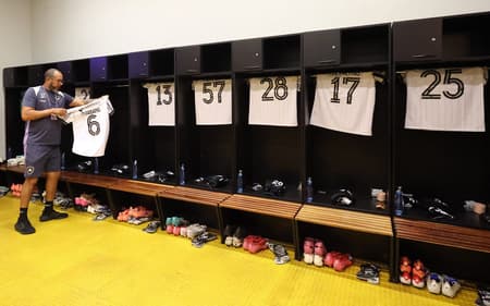 Vestiário do Botafogo para o jogo com o Cruzeiro (Foto: Vítor Silva/Botafogo)