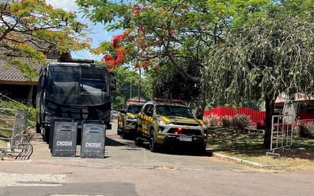 Esquema de segurança para Internacional x Bragantino