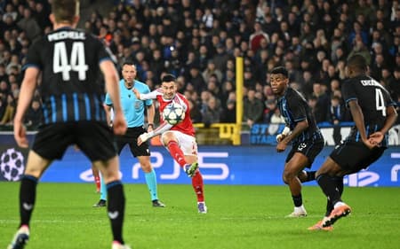 Martinelli em ação pelo Arsenal na Champions League (Foto: Reprodução/Arsenal)