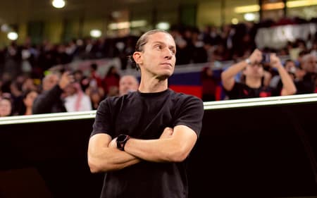 Técnico do Flamengo, Filipe Luís durante a final do Mundial contra o PSG