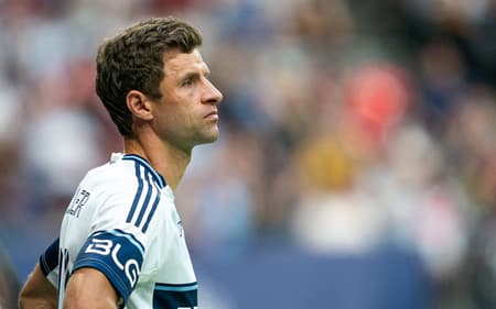 Thomas Müller em sua estreia pelo Vancouver Whitecaps após saída do Bayern