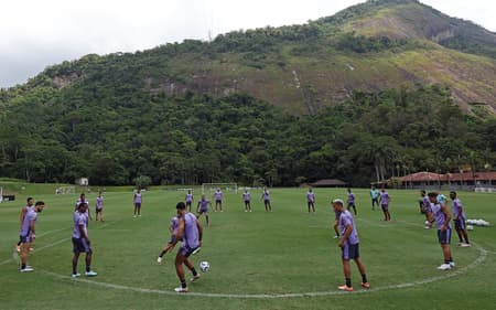 Treino do Botafogo no CT Lonier (Foto: Reprodução/Botafogo)