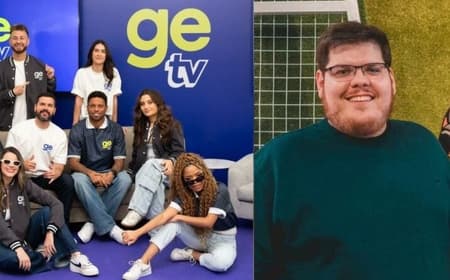 Cazé TV e ge tv fizeram a transmissão de Flamengo e Pyramids pelo Mundial (Foto: Divulgação)