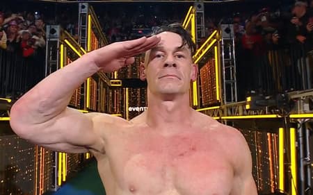 John Cena se despediu da WWE (Foto: Reprodução Twitter WWE)