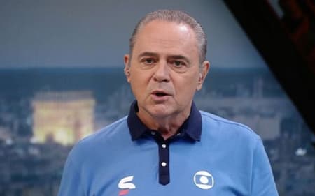 Luis Roberto narrou Brasil x Japão pela Globo (Foto: Reprodução)